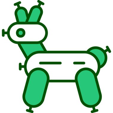 Köpek. Web simgesi basit illüstrasyon