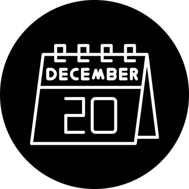 Takvim simgesinin vektör illüstrasyonu