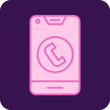 Akıllı telefon simgesinin vektör illüstrasyonu