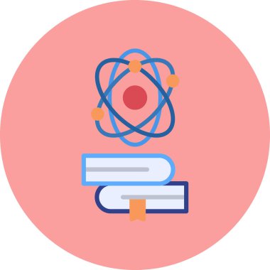 Moda biçimi izole edilmiş arkaplanda atom simgesi