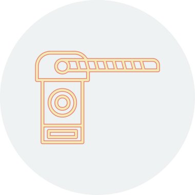 CCTV güvenlik kamerası simgesinin vektör illüstrasyonu