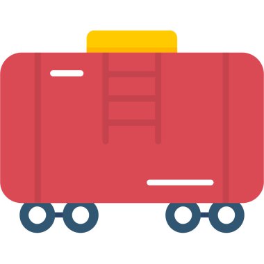 kargo konteynırı kargo simgesi düz biçimde