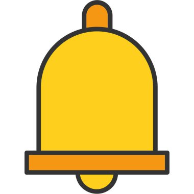 Çan simgesi vektör illüstrasyonu