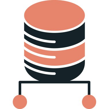 Sunucu. Web simgesi basit illüstrasyon