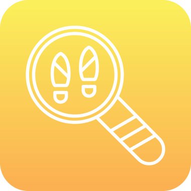 Sarı ikonlu büyüteç.