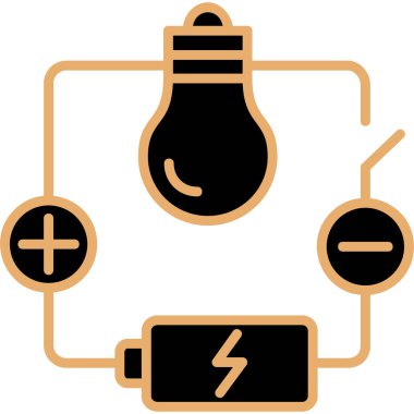 enerji ikonu vektör illüstrasyonu