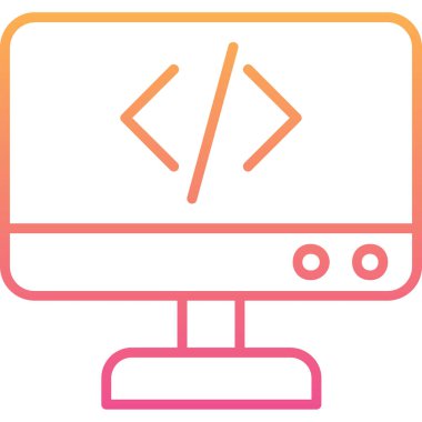 Bilgisayar monitörü. Basit resimleme