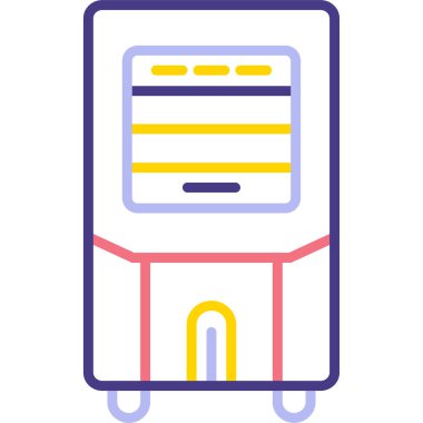 Kitap. Web simgesi basit illüstrasyon