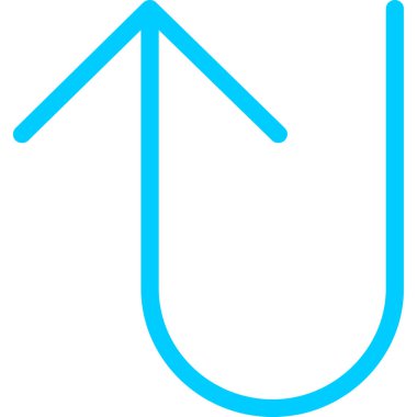 Kontur vektör simgesi sol ok