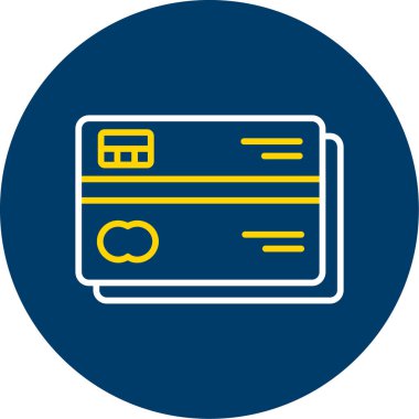 Kredi kartı ikonu vektör illüstrasyonu