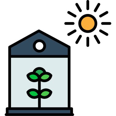 Bitki. Web simgesi basit tasarım