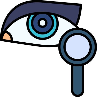 Göz simgesi vektör illüstrasyonu