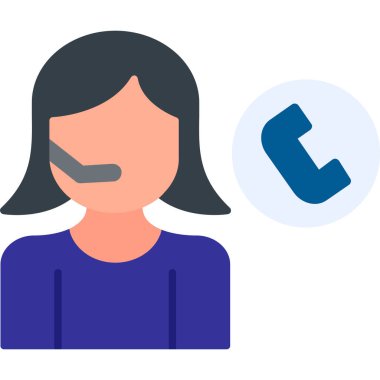 Çağrı merkezi kadını simgeyle konuşuyor