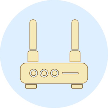 Yönlendirici. Web simgesi basit illüstrasyon