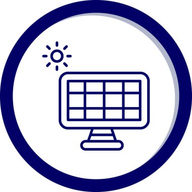 Bilgisayar. Web simgesi basit tasarım