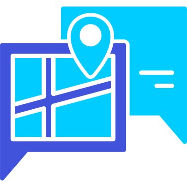 harita simgesi vektör illüstrasyonu