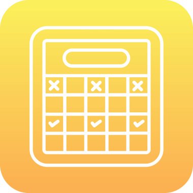 Moda Biçiminde Hesaplayıcı Simgesi İzole Arkaplan