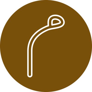 Tek bir izole simgenin vektör illüstrasyonu