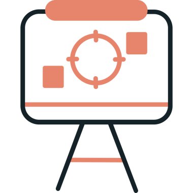 Kamera. Web simgesi basit illüstrasyon