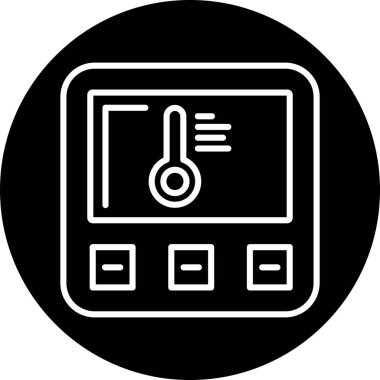 Seo ve teknoloji simgesinin vektör illüstrasyonu