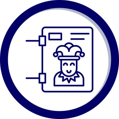 Şef. Web simgesi basit illüstrasyon