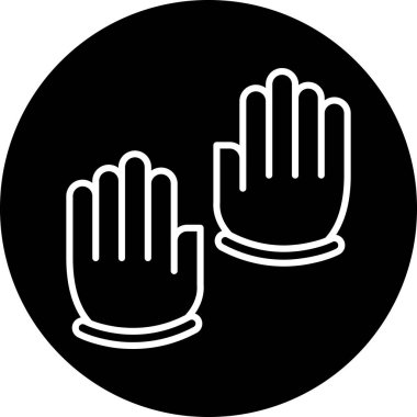 Bir insan el simgesinin vektör illüstrasyonu