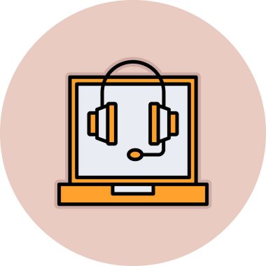 Modern bir simgenin vektör illüstrasyonu