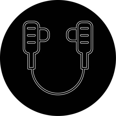 Fiş simgesi. vektör illüstrasyonu