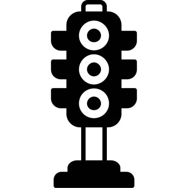 Trafik ışığı simgesi, vektör illüstrasyonu