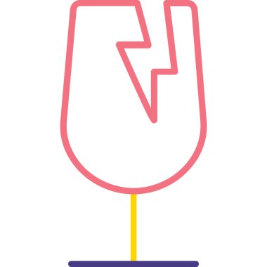 bir bardak şarap vektör çizim