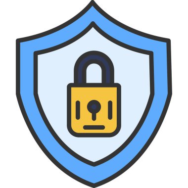 ikon vektör illüstrasyonunu kilitle