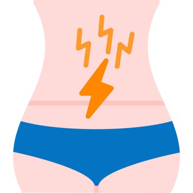 Sırtı ağrıyan bir kadın