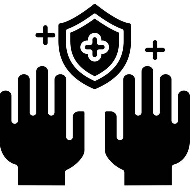 Koruma simgesi olan eller