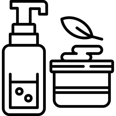 Kozmetik şişe simgesi, taslak biçimi