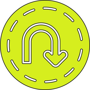 Bir çörek simgesinin vektör illüstrasyonu