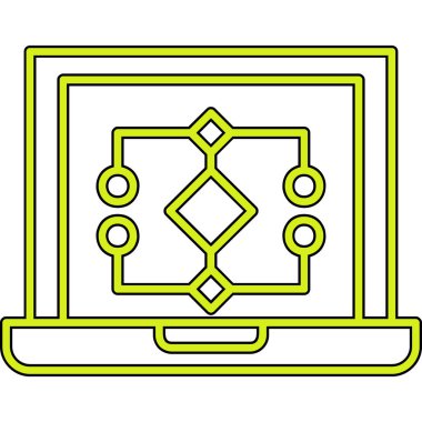 laptop ekran simgesi. beyaz arkaplanda izole edilmiş web tasarımı için dizüstü bilgisayar izleyici vektör simgesi