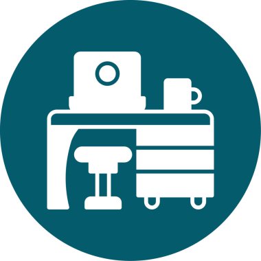 Benzersiz Benzin İstasyonu Vektör Kabartma Simgesi