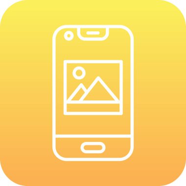 Vektör akıllı telefon simgesi illüstrasyonu