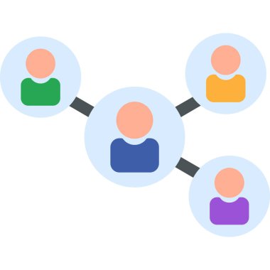 insanlar ağ simgesi vektör taslağı çizimleriName