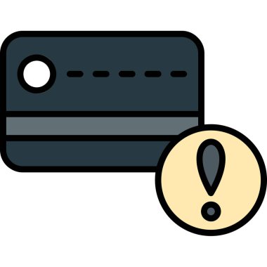 Kredi kartı ikonu vektör illüstrasyonu