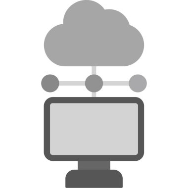 Moda biçimi izole edilmiş arkaplanda bulut hesaplama simgesi