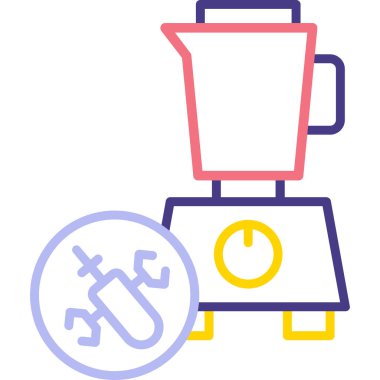 kahve makinesi modern simgesi, vektör illüstrasyonu