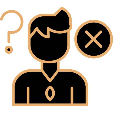 Müşteri simgesi vektör illüstrasyonu