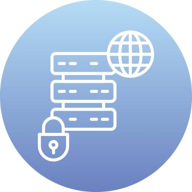 şebeke. Web simgesi basit illüstrasyon