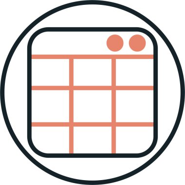 takvim vektör simgesi modern basit tasarım