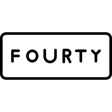 Siyah modern harf logosunun vektör çizimi