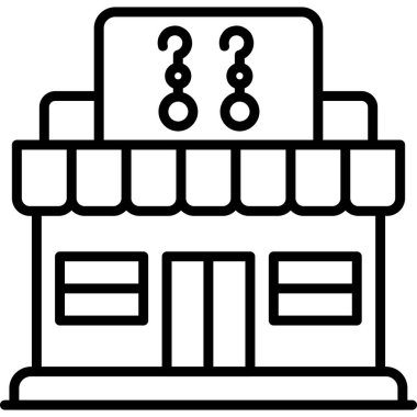 fırın dükkânı simgesi ana hatlarıyla