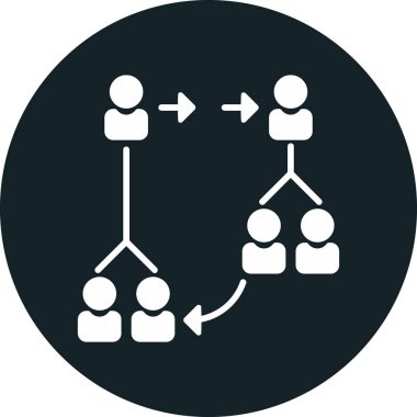 Bağlantı simgesi. Vektör biçimi düz simge, yuvarlak açılar, gri arkaplan, beyaz arkaplan.