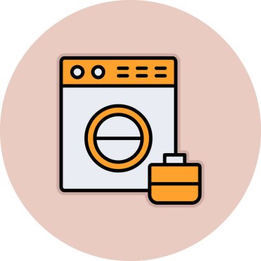 Çamaşır makinesi. Basit tasarım