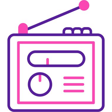 Ses. Web simgesi basit illüstrasyon